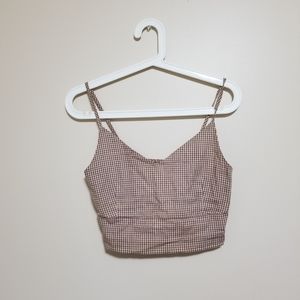 Checkered Crop Top